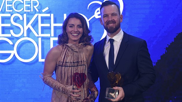 Profesionálové roku Klára Spilková a Stanislav Matuš převzali ocenění pro nejlepší golfisty uplynulé sezony 15. prosince 2019 v Praze.