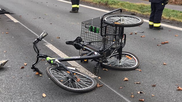 Nehoda v ulici Ptelstv v Praze-Uhnvsi. (18.12. 2019)