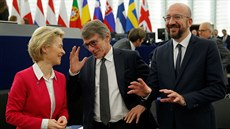 Pedsedkyn Evropské komise Ursula von der Leyenová se zúastnila rozpravy...