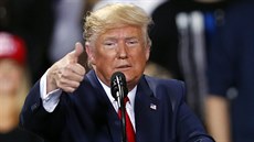 Americký prezident Donald Trump vystoupil na mítinku v michiganském Battle...