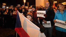 Za odstoupení premiéra Babie protestují i mení msta. Do demonstrací, které...