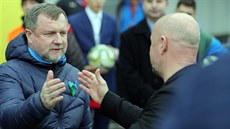 Trenér Pavel Vrba se ped svým posledním utkání na lavice Viktorie Plze...