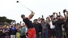 Patrick Reed pi Prezidentském poháru v Melbourne.