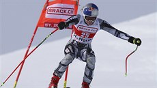 Ester Ledecká na trati superobího slalomu ve Svatém Moici.