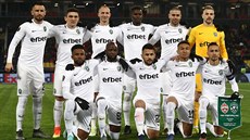 Fotbalisté Ludogorce Razgrad p�ed listopadovým zápasem Evropské ligy na p�d�...