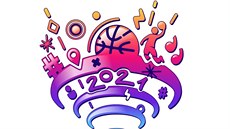 Logo EuroBasketu 2021 v esku, Gruzii, Itálii a Nmecku