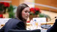 Pedsedkyn finské vlády Sanna Marinová na summitu zemí EU v Bruselu (12....