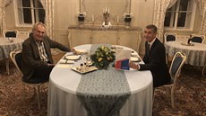 Premiér Andrej Babiš dorazil do Lán na pravidelnou schůzku s prezidentem...