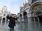 Italské Benátky postihly dalí vtí záplavy. (23. prosince 2019)
