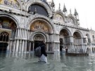 Italské Benátky postihly dalí vtí záplavy. (23. prosince 2019)