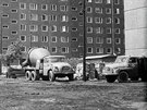 Domíchávae Tatra 138 na stavb jednoho budapeského sídlit