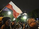Demonstrace v Polsku proti kontroverzní soudní reform, prosazované...