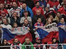 Čeští fanoušci na mistrovství světa dvacítek.