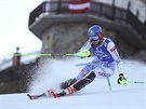 Petra Vlhová ve slalomu v Lienzu.
