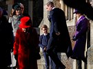 Vévodkyn Kate, královna Albta II., princ George, princ William a princezna...