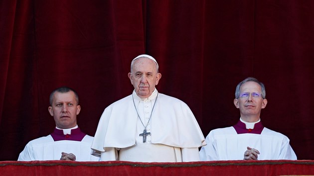 Pape Frantiek pi poselstv Mstu a svtu (Vatikn, 25.prosince 2019)