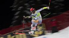 Leif Kristian Nestvold Haugen na trati paralelního obího slalomu v Alta Badiii.