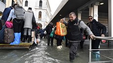 Italské Benátky postihly dalí vtí záplavy. (23. prosince 2019)