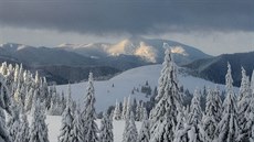 Pohled na masiv Lubené a Tlsté