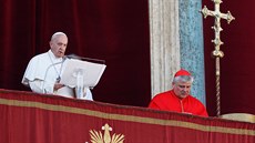 Pape Frantiek pi poselství Mstu a svtu (Vatikán, 25.prosince 2019)
