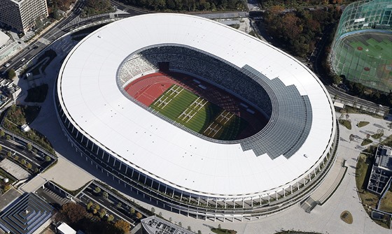 Hlavní stadion pro OH v Tokiu. 