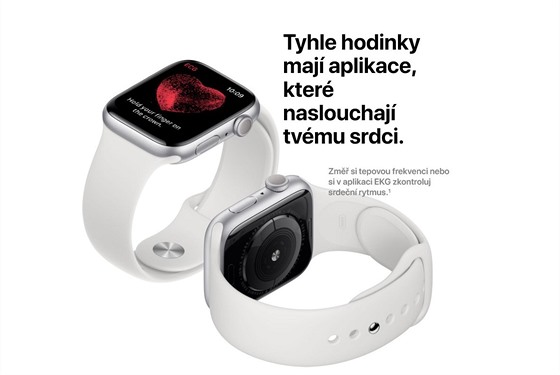 Apple Watch propagují měření srdečného rytmu.