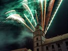 Nový rok vítají ohňostrojem také v Třeboni na Jindřichohradecku.