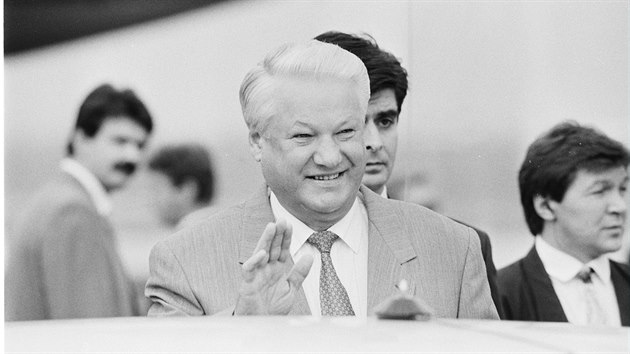 Nkdej rusk prezident Boris Jelcin (26. srpna 1993)