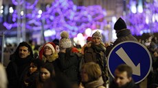 Konec starého a zaátek nového roku slaví v centru Prahy slavit nkolik tisíc...