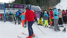 Lyai zaplnili svahy ve pindlerov Mlýn (30. 12. 2019).