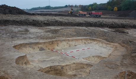 Archeologický przkum ve Studenci u Prostjova na míst zvaném Zápovda, který...