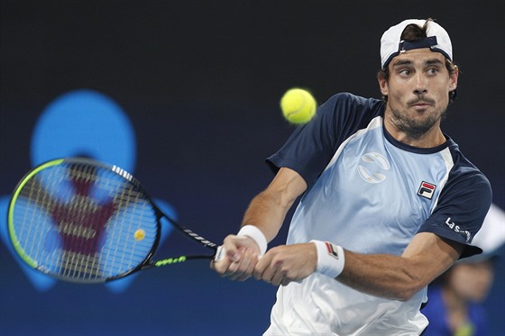 Argentinský tenista Guido Pella v utkání ATP Cupu