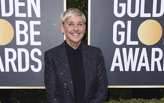 Ellen DeGeneresová na Zlatých glóbech (Los Angeles, 5. ledna 2020)