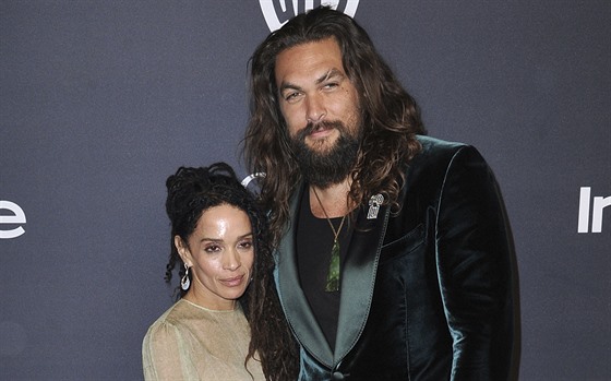 Lisa Bonetová a Jason Momoa na Zlatých glóbech (Los Angeles, 5. ledna 2020)