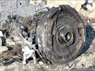 Trosky ukrajinského letounu Boeing 737-800, který se zřítil u Teheránu (8....