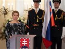 Slovenská prezidentka Zuzana aputová udlovala poprvé státní vyznamenání (2....