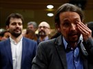 éf uskupení Unidas Podemos Pablo Iglesias po hlasování parlamentu (7. ledna...