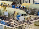 Montání hala dopravních letadel Airbus ve mst Mobile na jihovýchod USA.
