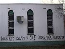 Nenávistný sprejerský vzkaz brnnským muslimm