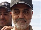 Velitel íránských elitních jednotek Kuds Kásem Solejmání (8. bezna 2015)