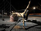 Zniená socha Zlatana Ibrahimovice v Malmö