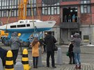 Loď Niké přivezli do Ostravy ve čtvrtek, od března bude vystavena v Malém světě...