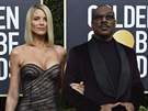 Paige Butcherová a Eddie Murphy na Zlatých glóbech (Los Angeles, 5. ledna 2020)