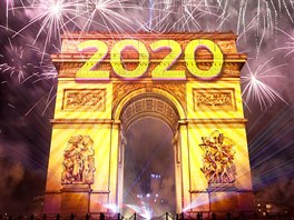 Novoroní oslavy v Paíi (1. ledna 2020)