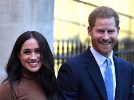 Vévodkyně Meghan a princ Harry (Londýn, 7. ledna 2020)