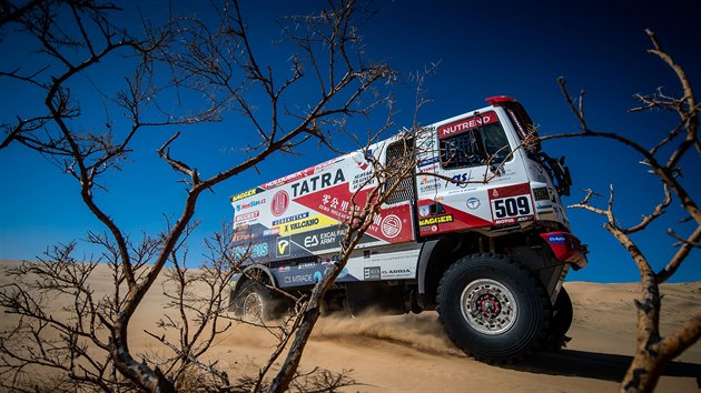 Martin Šoltys během první etapy Rallye Dakar.