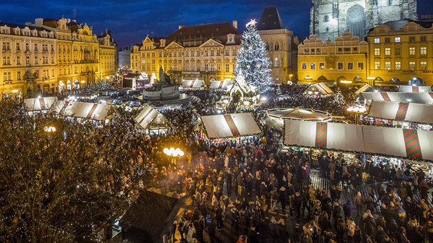 Vánoční trhy na Staroměstském náměstí (prosinec 2019)
