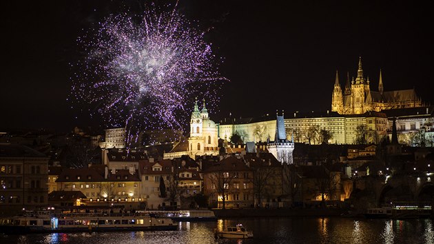 Novoroční oslavy v Praze (1. ledna 2020)