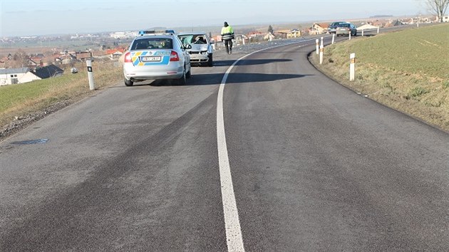 Devatenctiletmu idii proletl autem led z protijedoucho nkladnho vozu. Prorazil eln sklo, natst jen lehce zavadil o hlavu idie, sten zstal na zadnm sedadle a zbytek vyletl zadnm sklem.