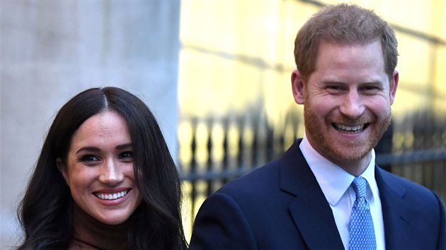 Vévodkyně Meghan a princ Harry (Londýn, 7. ledna 2020)